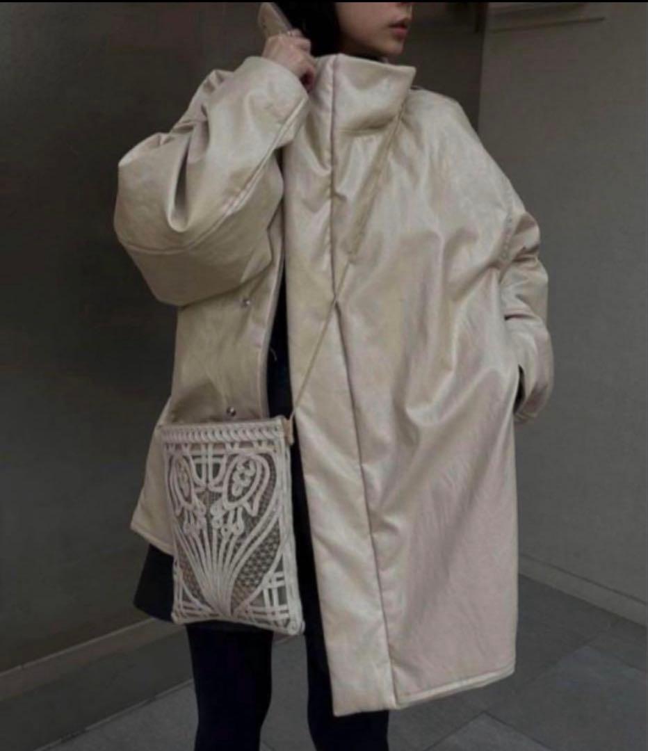 ジャケット・アウター Ameri PASTING LIKE FAKE LEATHER JACKET