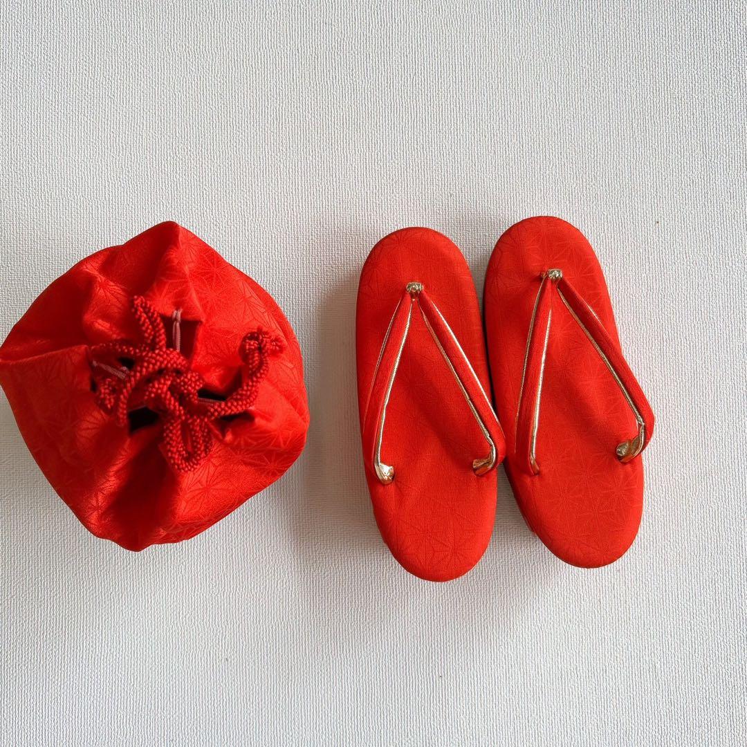 七五三　７歳フルセット　長着＆帯＆長襦袢＆草履＆バッグ＆小物セット　レモンイエロ