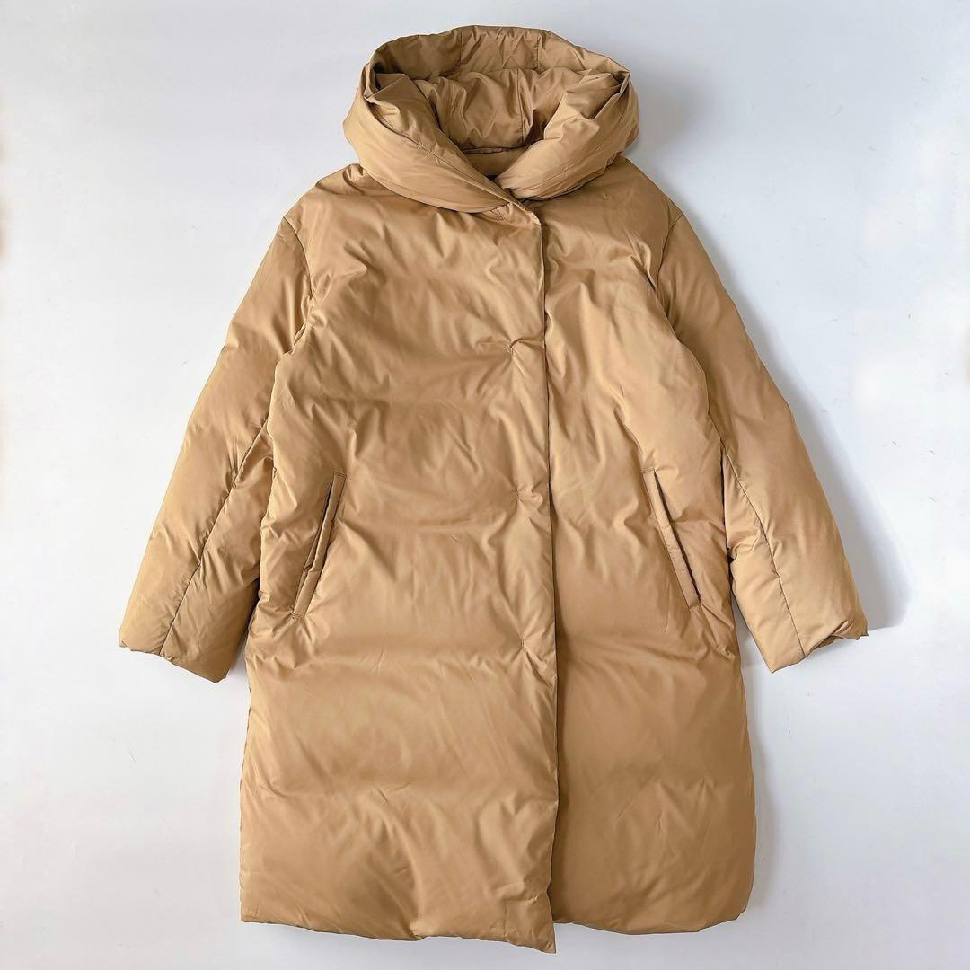 M*Y様 美品⁑アーバンリサーチ　ステッチレスフードダウン　ベージュ　ロングショ
