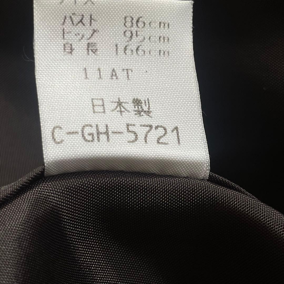 カシミヤ100% バルマン ロングコート ファー 黒　11号