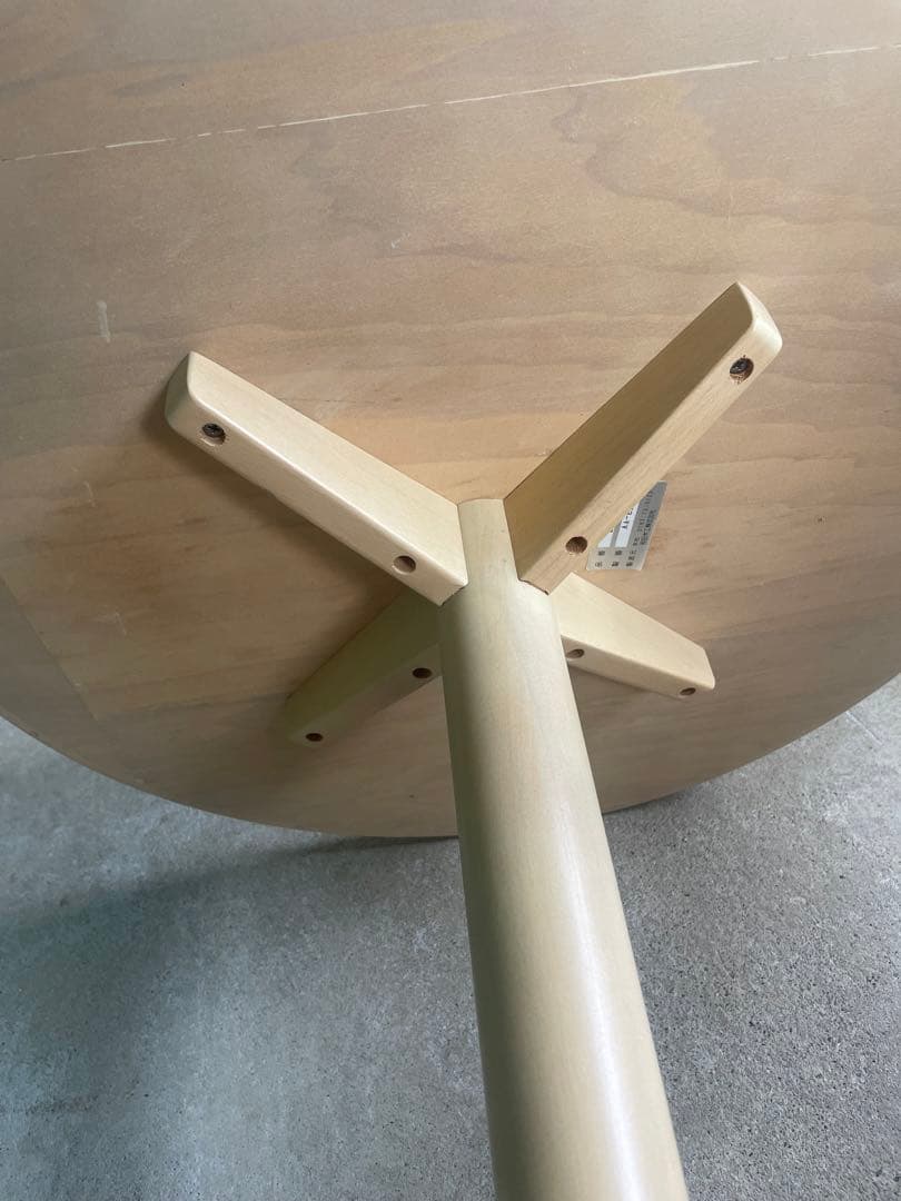 ビンテージ/秋田木工/ラウンドテーブル/カフェテーブル/丸テーブル/テーブル/⑨