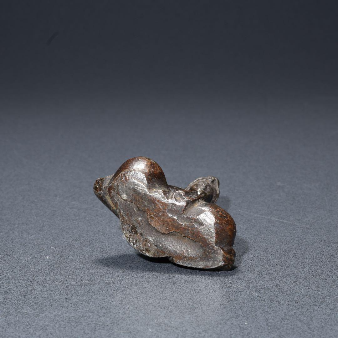 観音坐像　仏像　金属　骨董　R1679