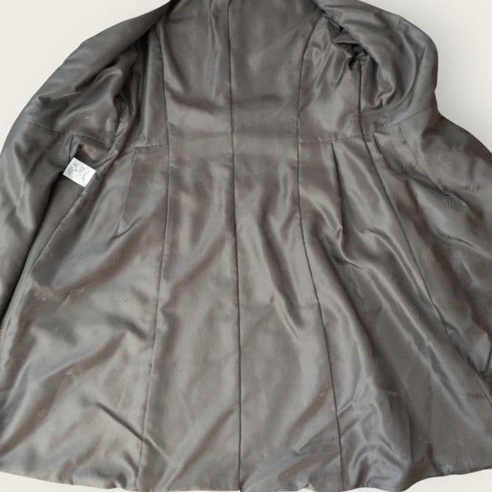 TOCCA ツイード ロングコート サイズ4 L〜XL相当　襟付き　ブローチ付き