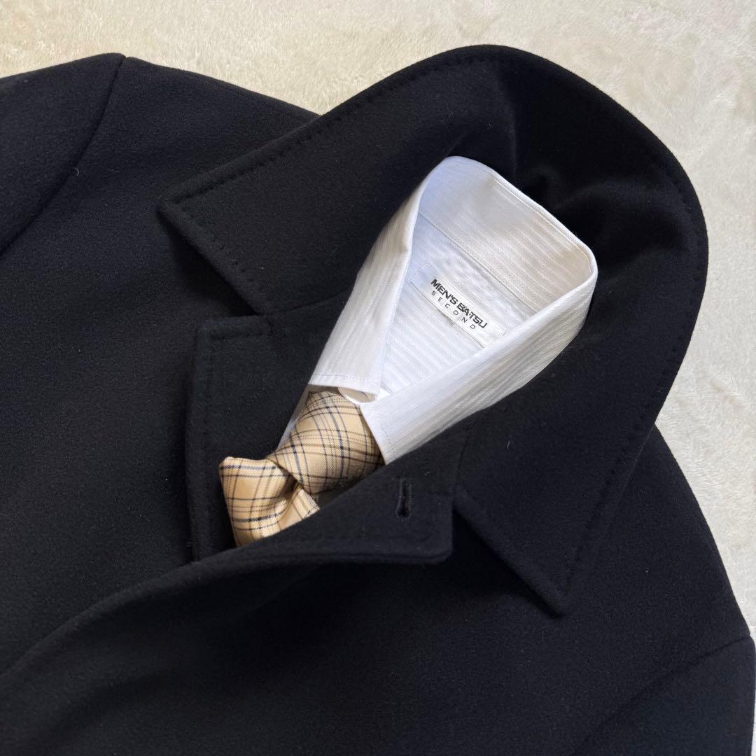 【超美品】ポールスミス カシミヤ＆アンゴラ混ウール ステンカラーコート L