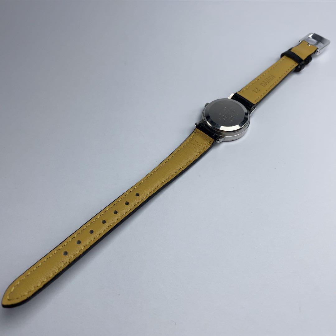 SEIKO QUARTZ 電池交換済 日本製 革ベルトBAMBI製新品