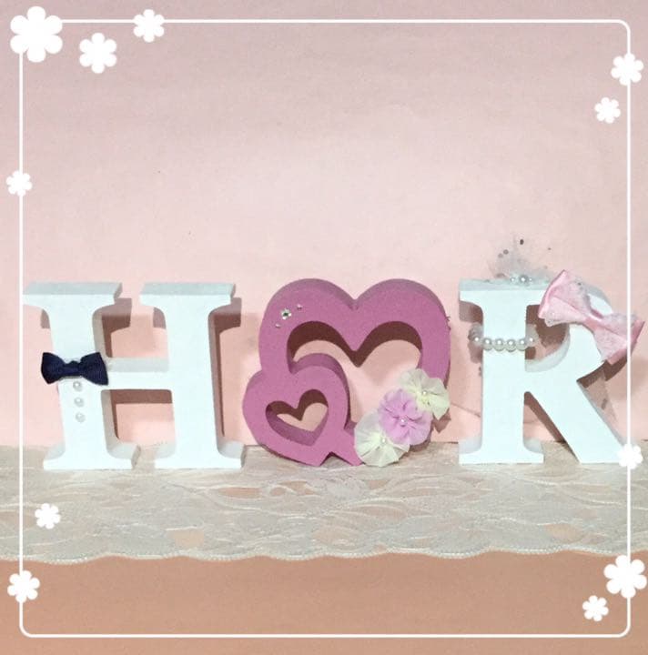 ぽんり〜様確認用♡ウエディングバージョン・イニシャルオブジェ