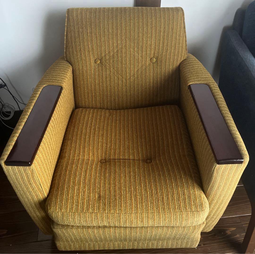 ソファ 1人掛け チェック ストライプ ボーダー 柄