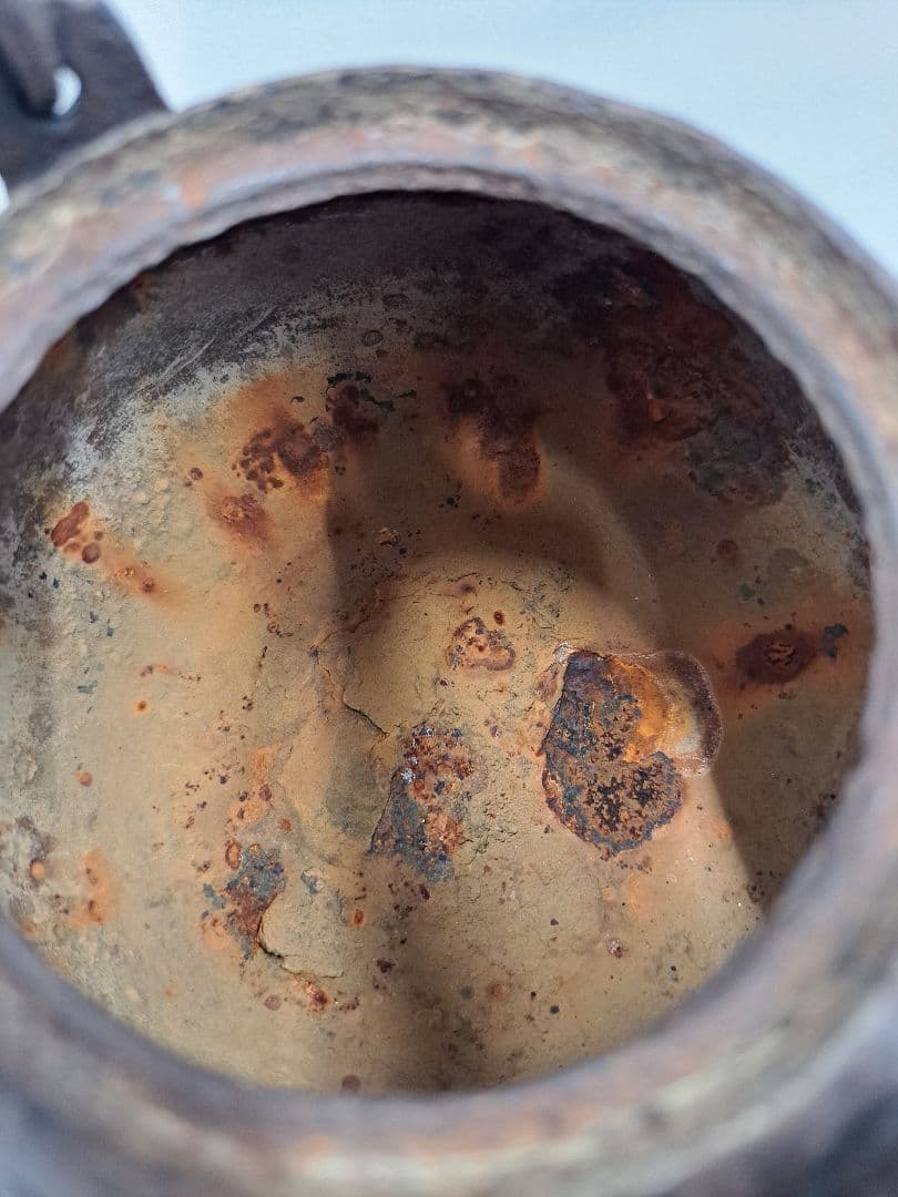 南部鉄瓶　龍文堂造　丸形　小ぶり