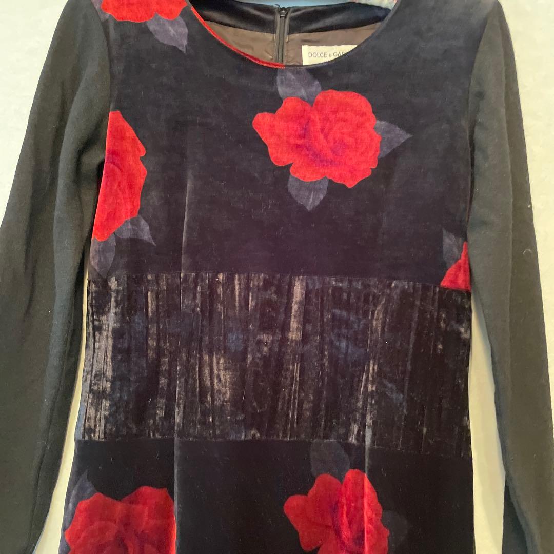 ドルチェアンドガッバーナ　ワンピース　ベロア DOLCE&GABBANA