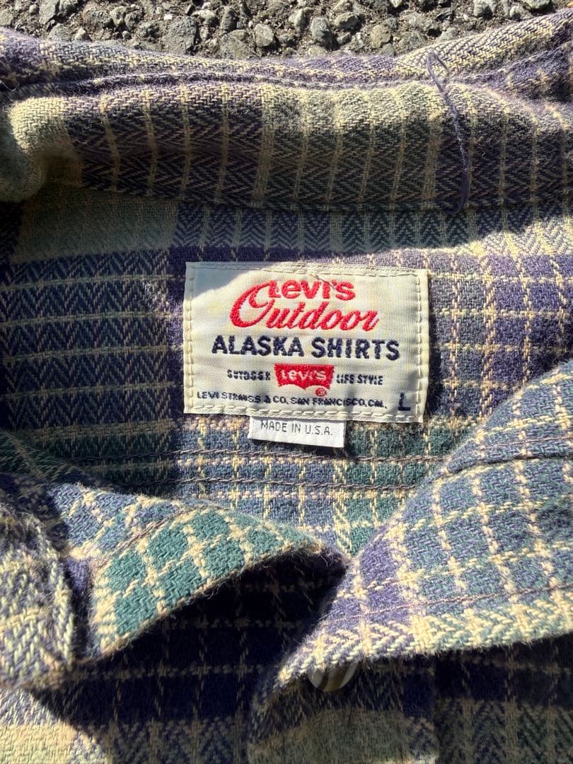 90s USA製Levi's ALASKAヘビーネルシャツ