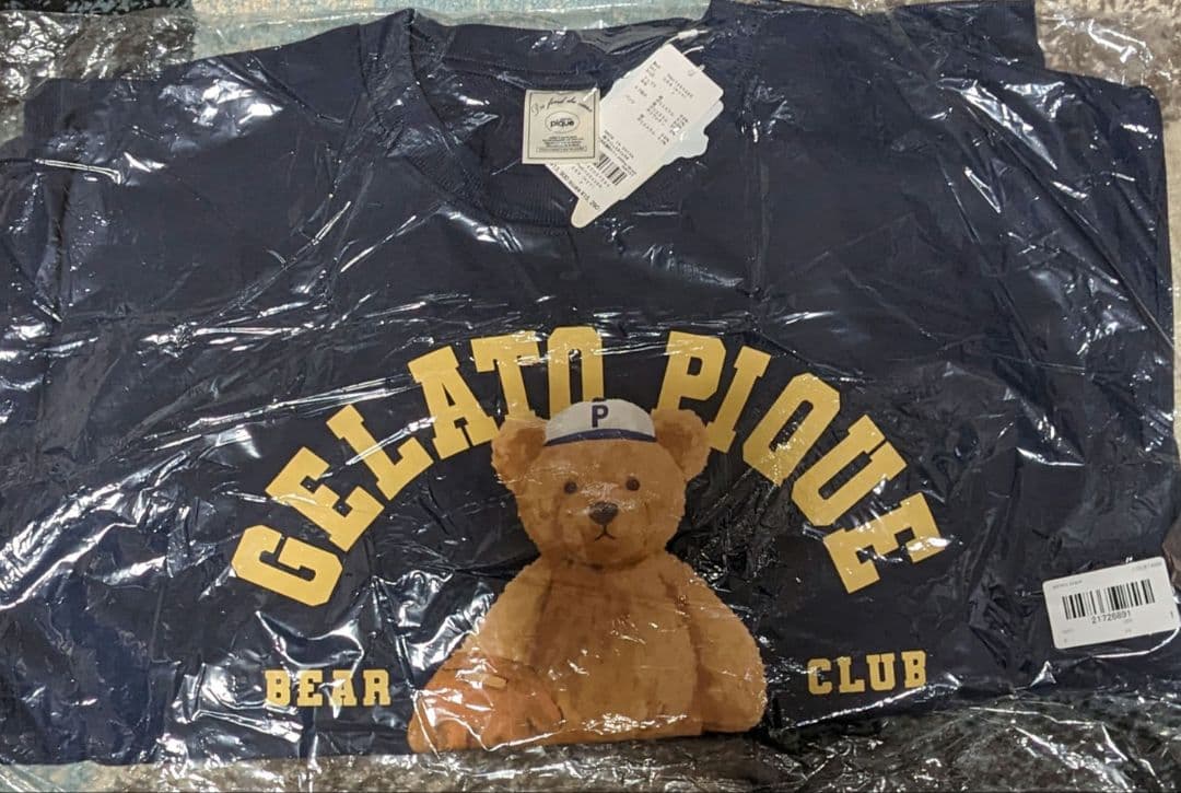 スポーティーベア裏毛プルオーバー＆裏毛ショートパンツセット ジェラートピケ