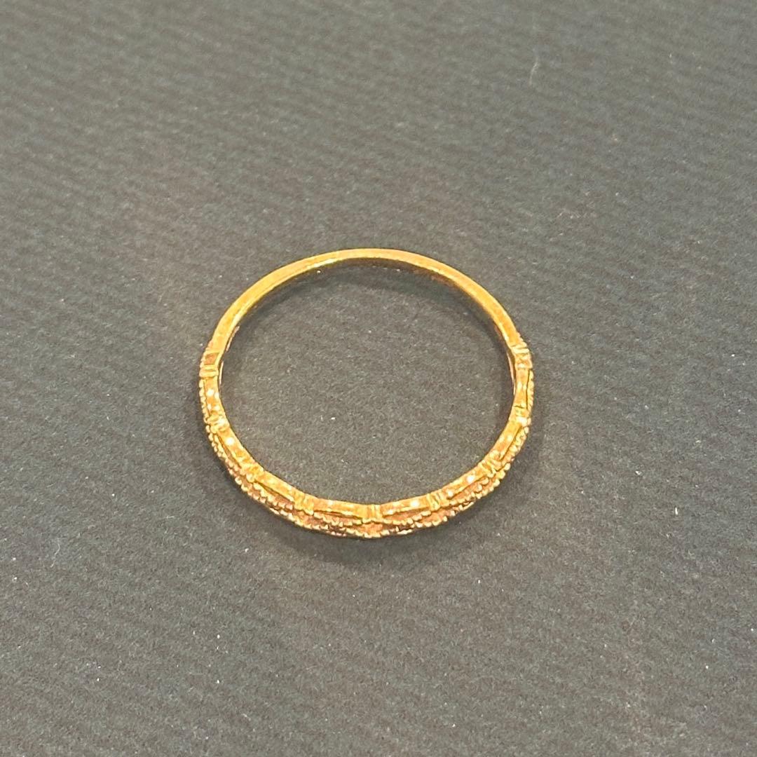 ete レース リング　K18 YG 14号