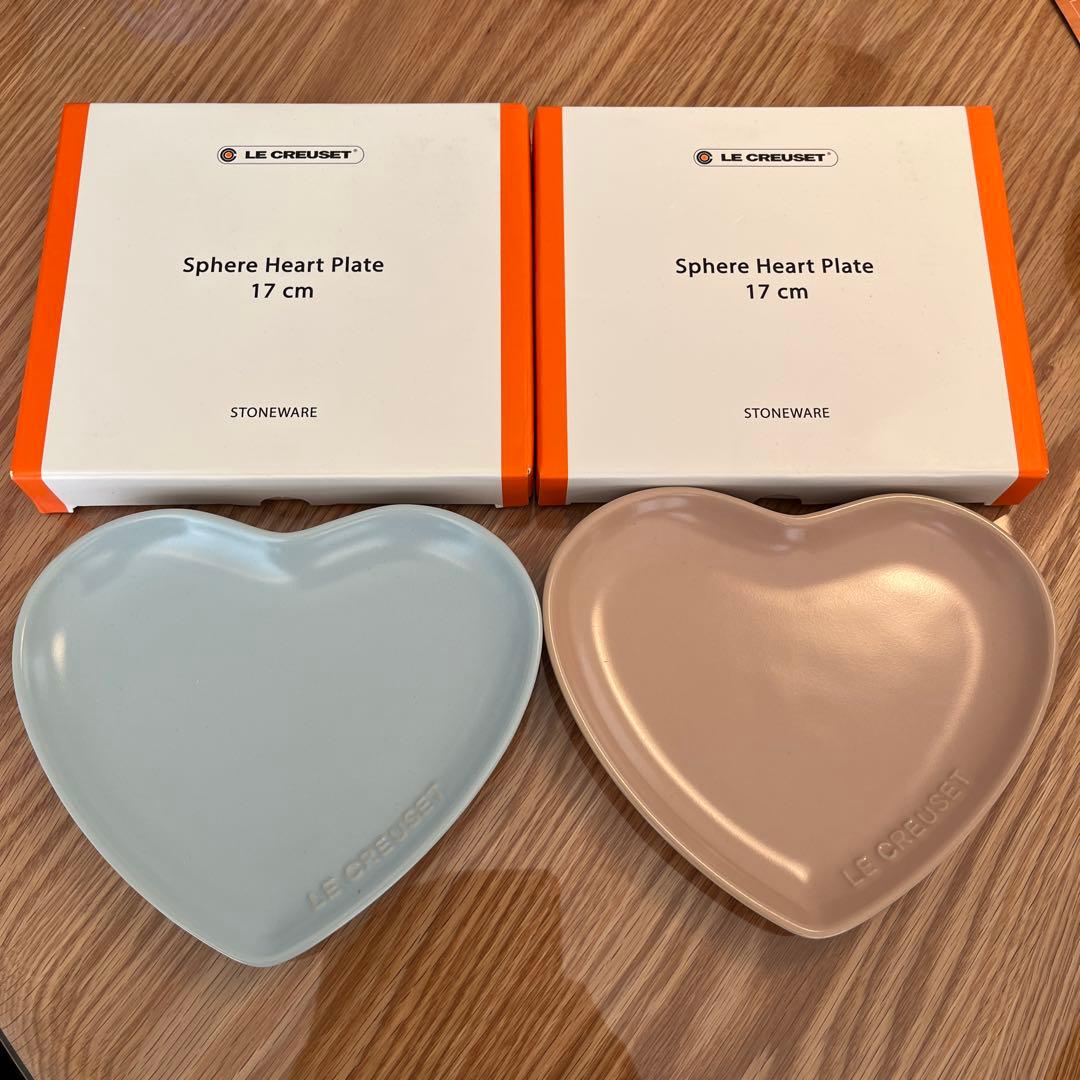 LE CREUSET スフィア・ハート・プレート17㎝　新品　2枚セット