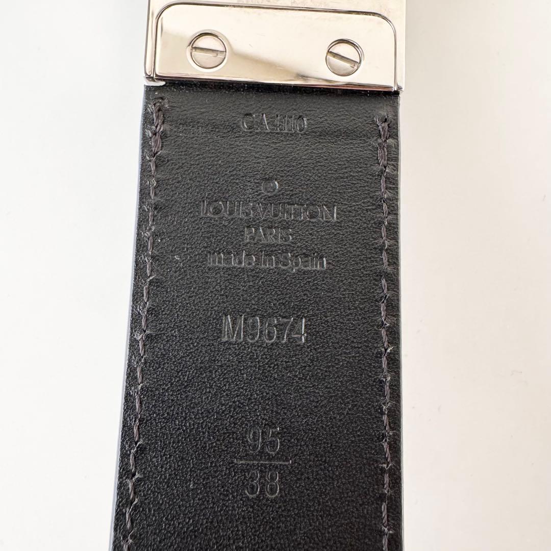 【極美品】ルイヴィトン サンチュール ダミエアンフィニ レザー ブラック