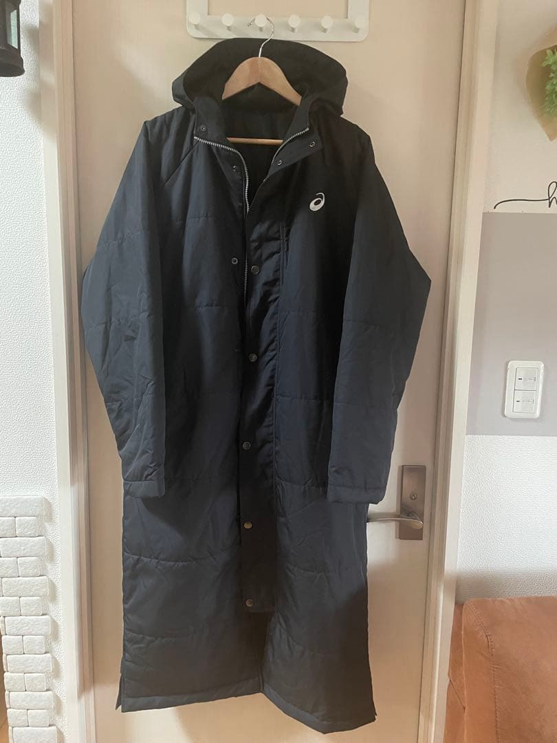 アシックス ベンチコート ロングメンズＸＬ未使用に近い