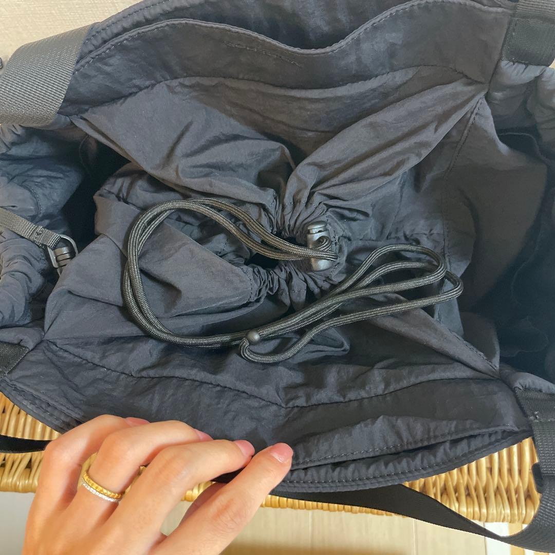 【セール中金曜まで美品！】黒SOLPRESA キルティングトートマザーズバッグM