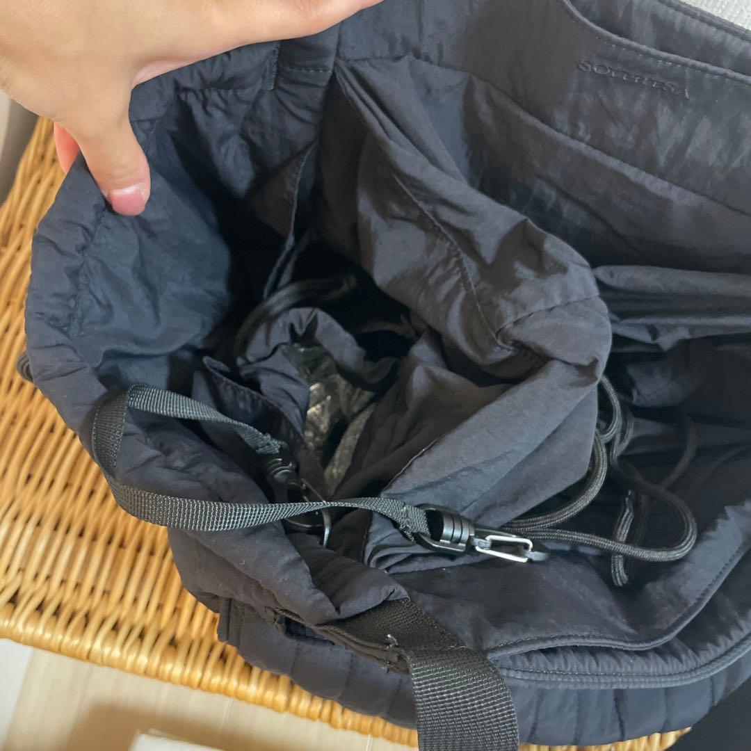 【セール中金曜まで美品！】黒SOLPRESA キルティングトートマザーズバッグM