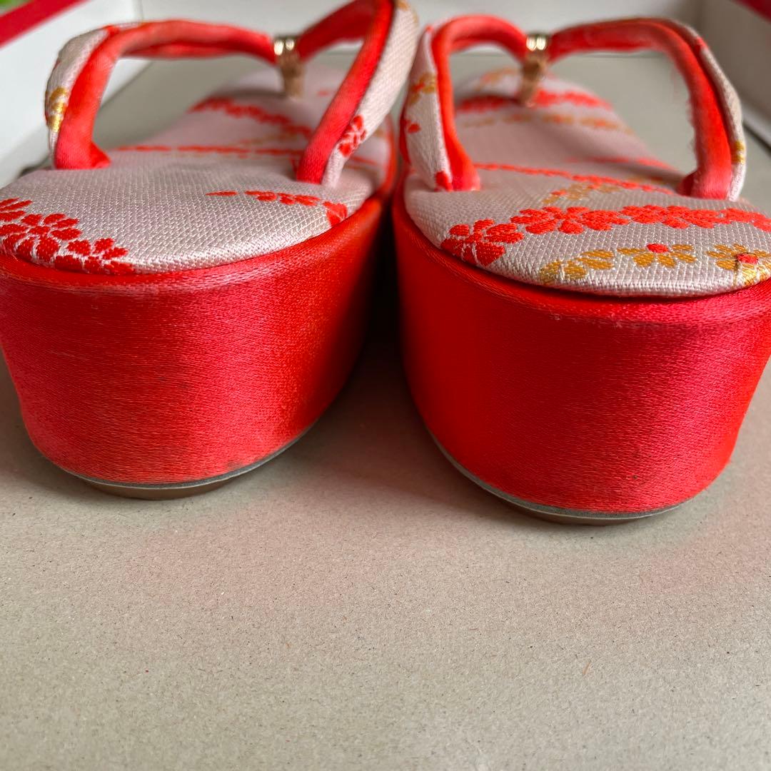 七五三　着物セット オレンジ ７歳　七歳　女の子