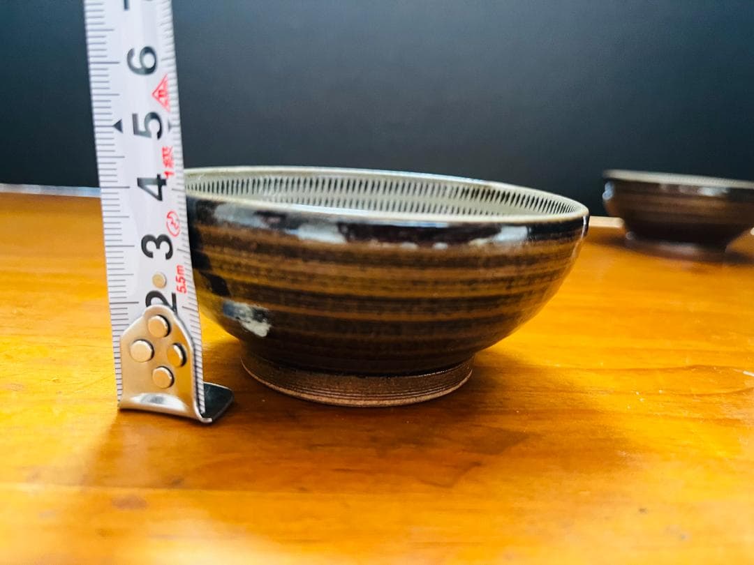 【美品】　小石原焼　中鉢　盛鉢　小鉢　５客　飛び鉋