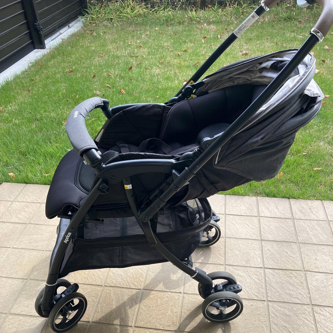 【美品】Aprica アップリカ ラクーナクッション AE ベビーカー グレー