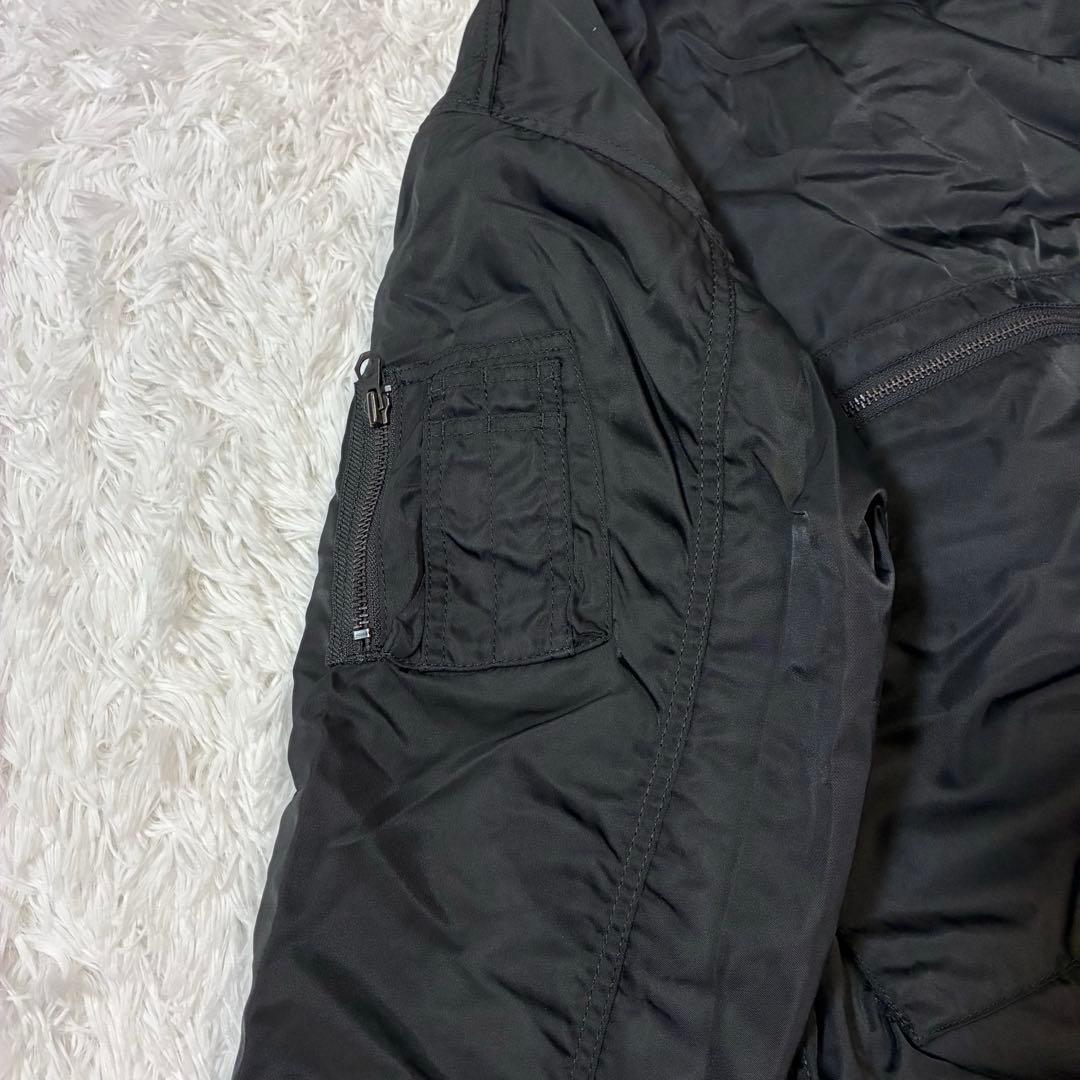 MEN'S BA-TSU MA-1フライトジャケット　ブラック　リバーシブル