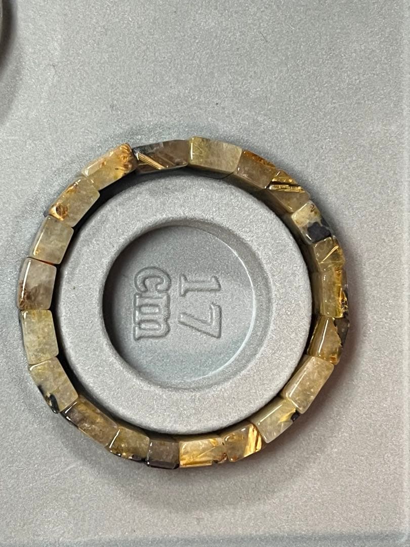 ひ*よ様 ①ゴールドルチルクォーツ太陽放射ルチルバングルブレスレット