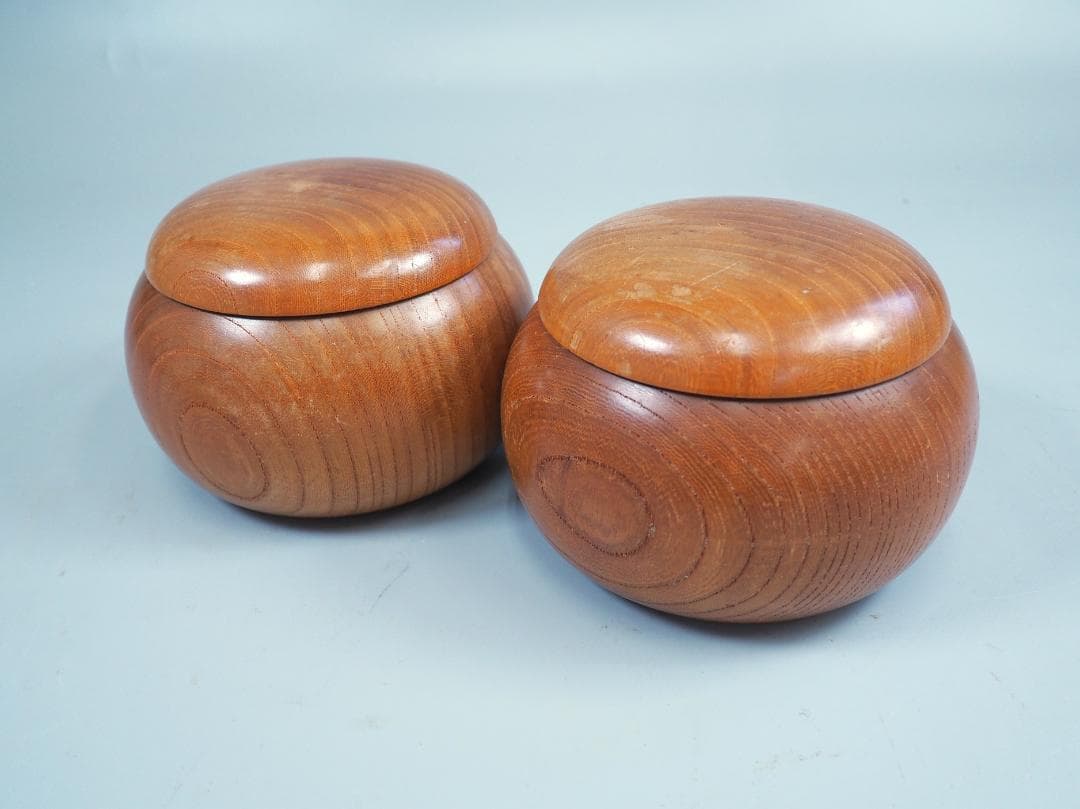 【宮崎県】日向特製蛤碁石35号・欅碁笥セット