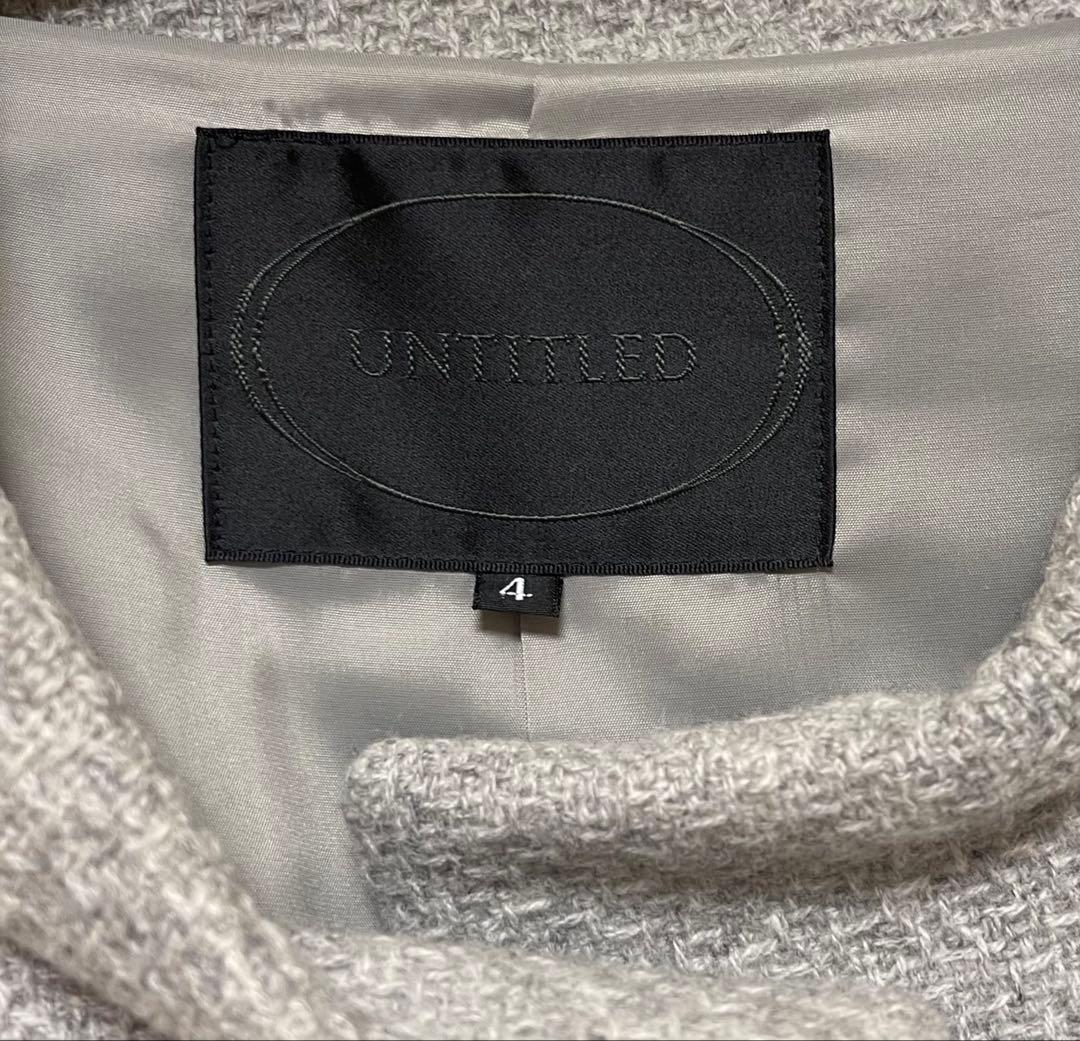 アンタイトル 4 ショートコート　ライトグレー　7分袖