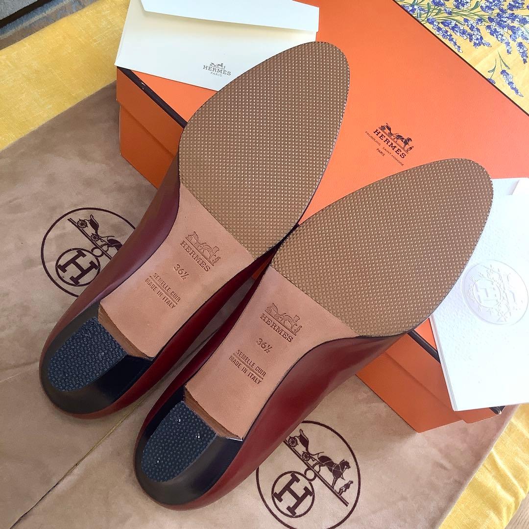 レア!美品! エルメス ヴィンテージ Hマーク アーモンドトゥ 23.5㎝