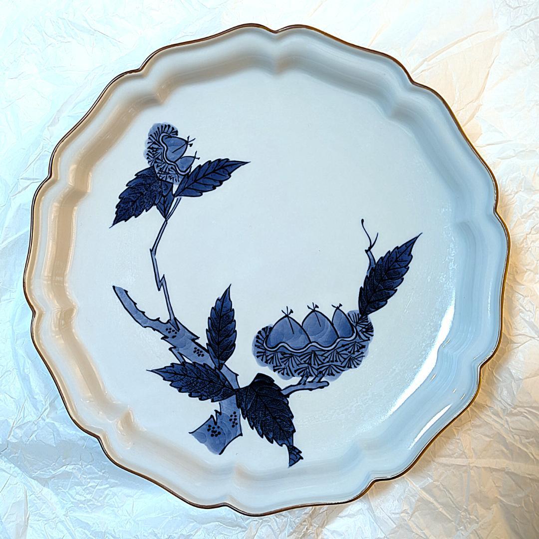 源右衛門窯　大皿　直径約25センチ　高さ約4センチ　木箱入り