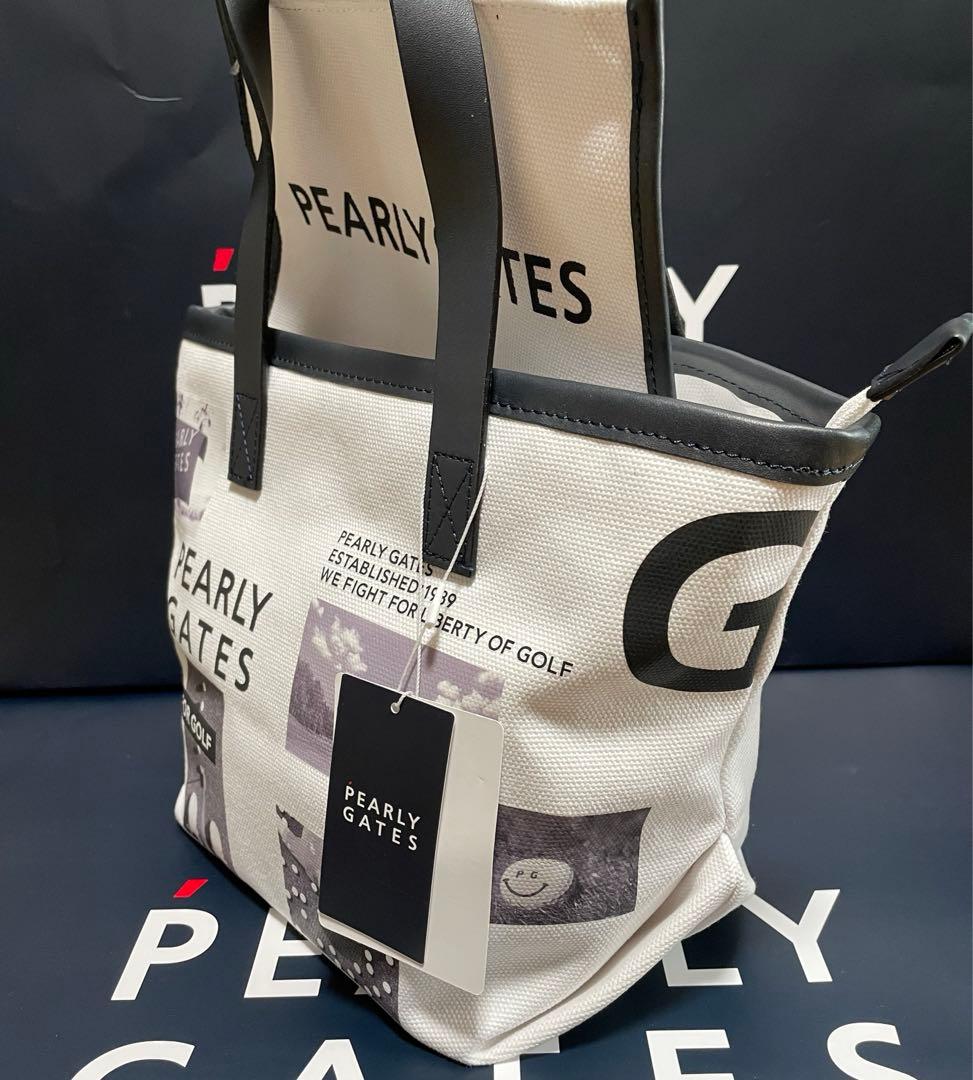 新品 未使用 PEARLY GATES フォトプリント ラウンド カートバッグ
