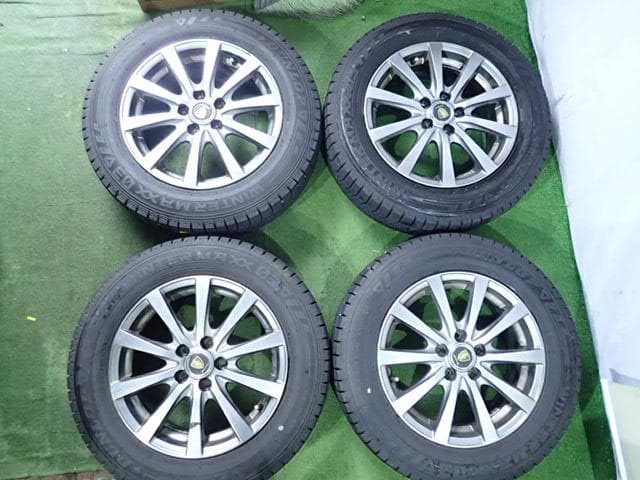 B1037【送料無料】スタッドレスホイール 185/65R15 4本セット