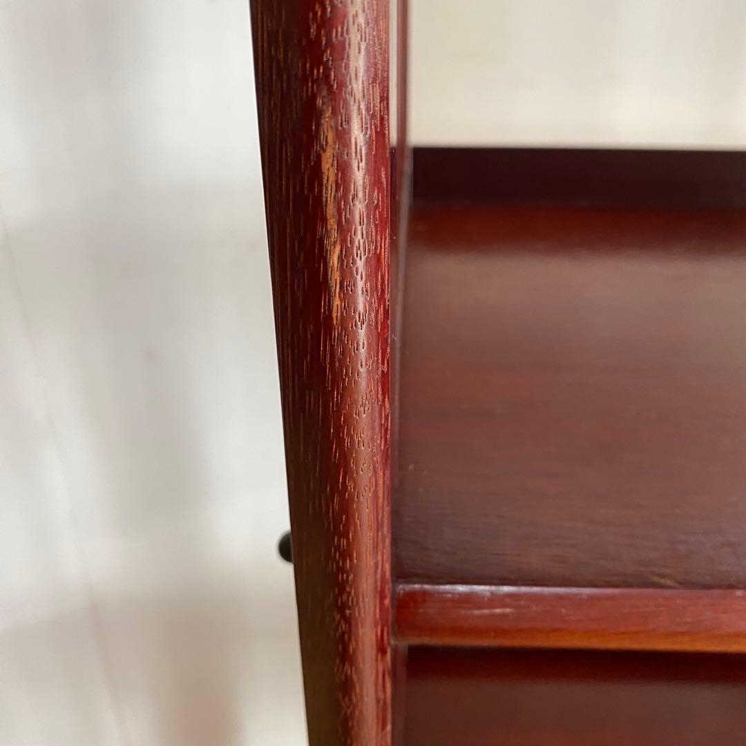 アンティーク オープンラック 本棚 飾り棚 無垢材 レトロ Y90