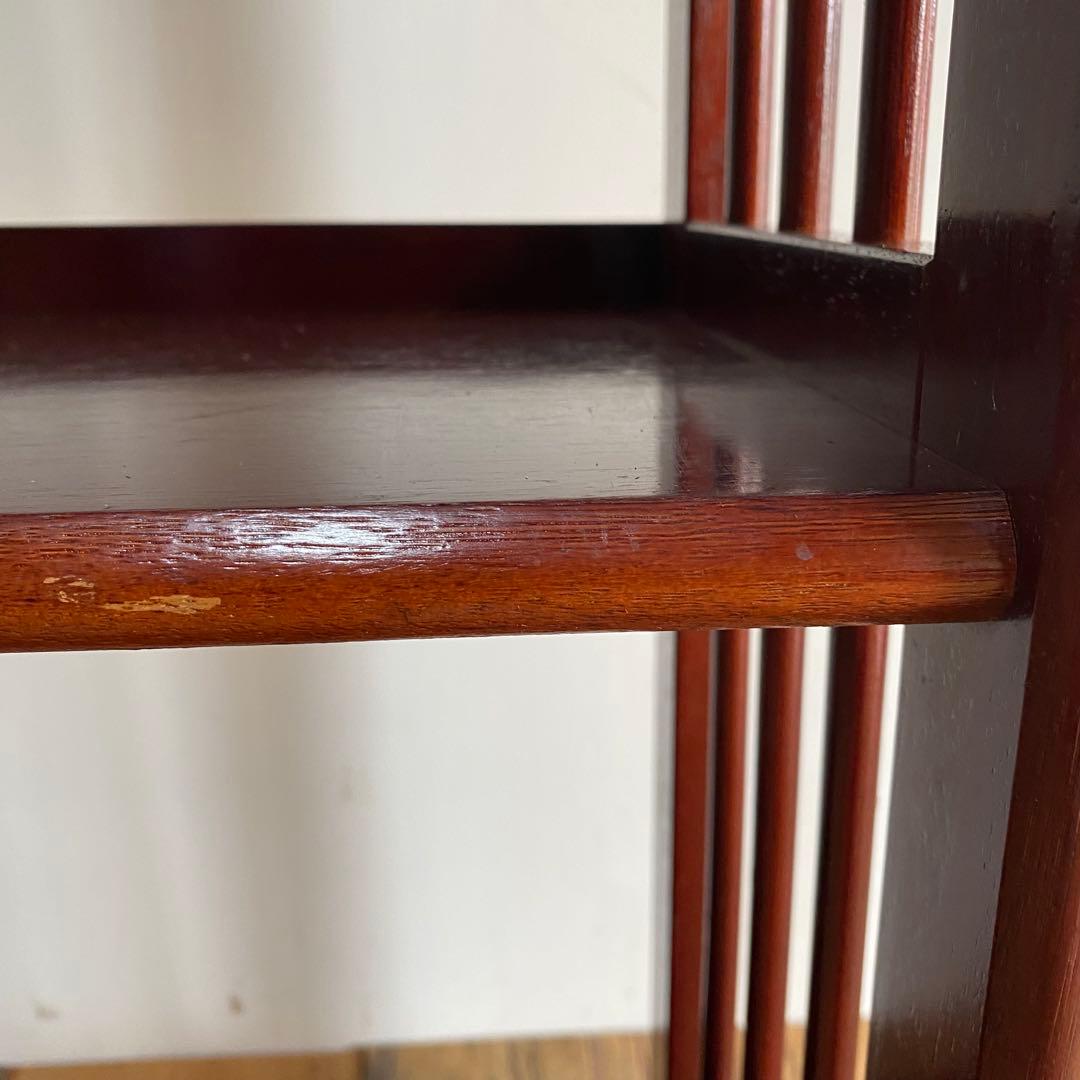 アンティーク オープンラック 本棚 飾り棚 無垢材 レトロ Y90