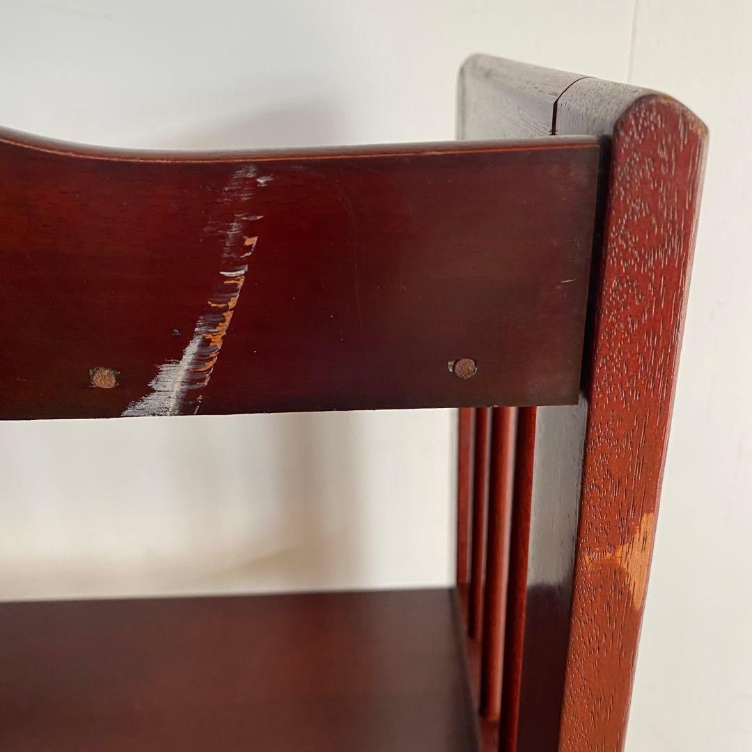 アンティーク オープンラック 本棚 飾り棚 無垢材 レトロ Y90