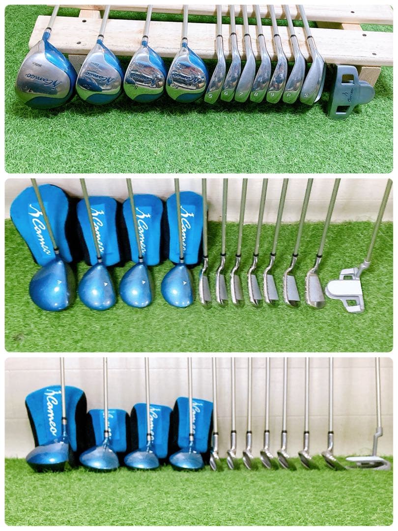 H9.初心者オススメ　ゴルフクラブ　レディースセット　右利き　ヘッドカバーあり