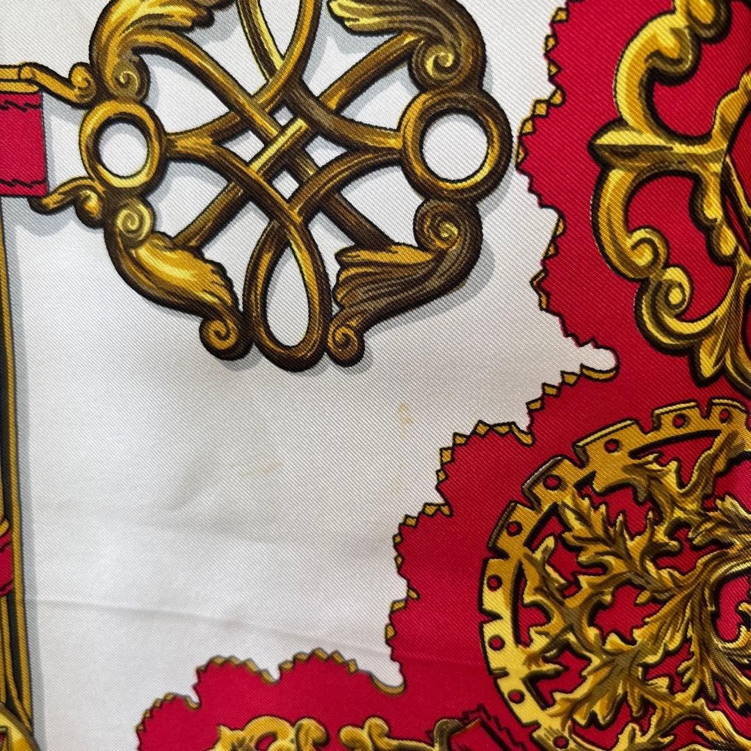 HERMES　エルメス　大判スカーフ　銅細工　5673