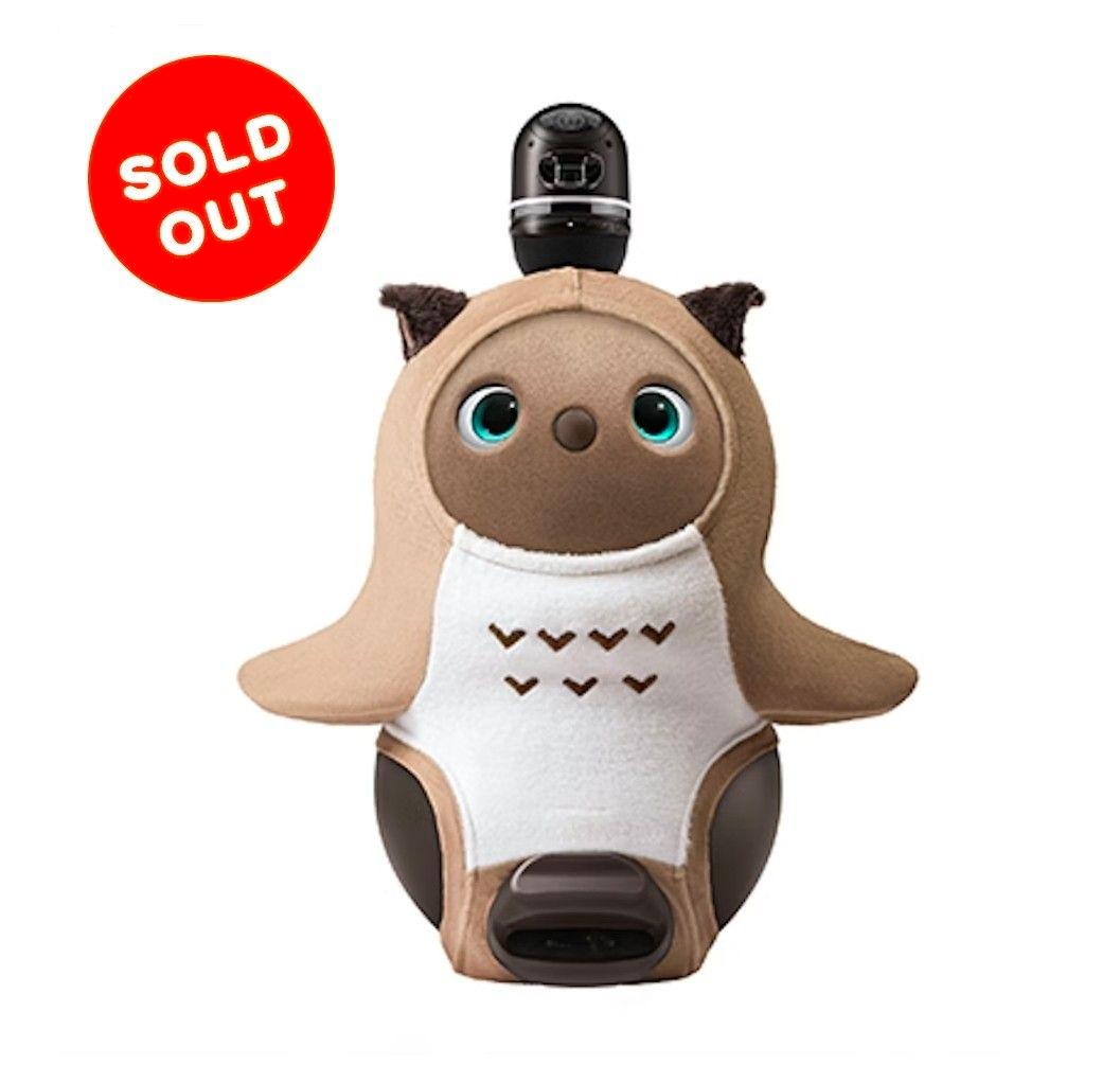 新品 完売色 ラボット みみずくベロアカットソーブラウン lovot