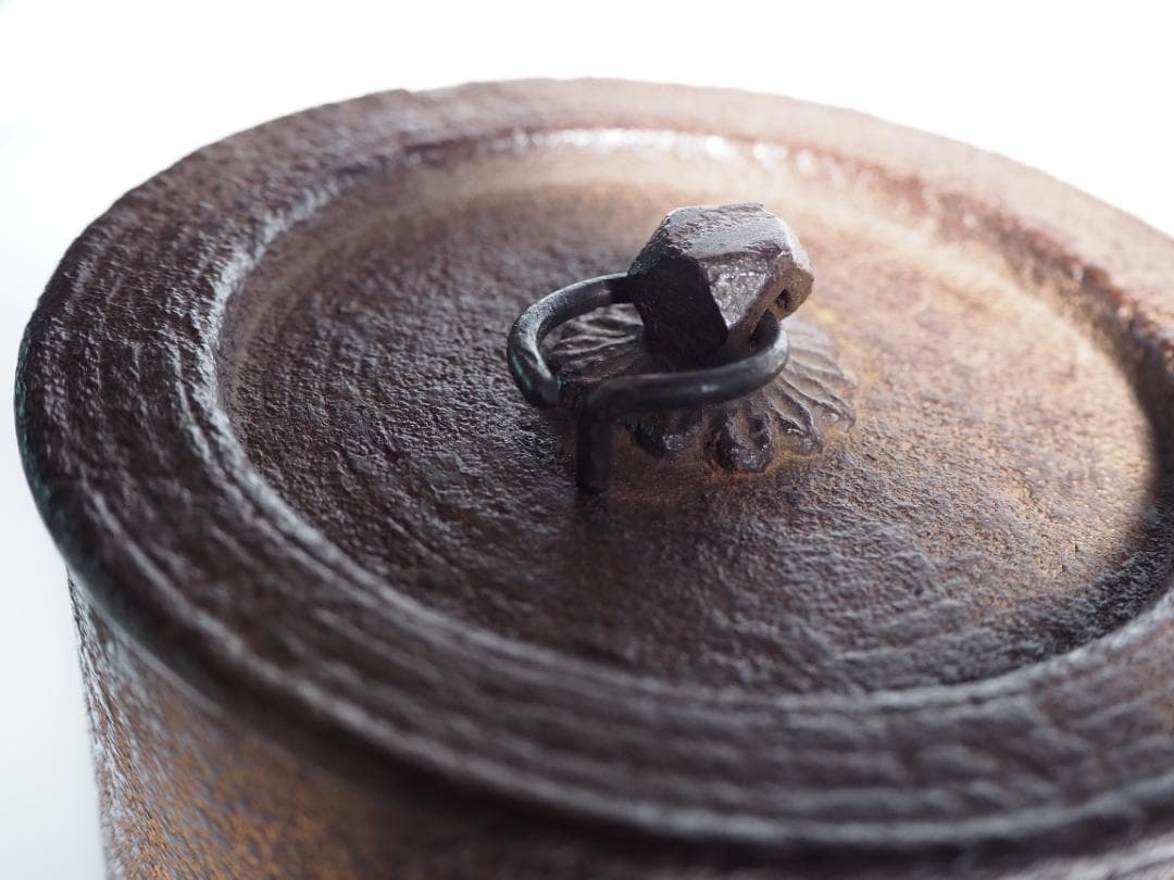 表千家久田宗也12代尋牛斎御書付『雲龍釜』2代門脇喜平造（共箱）