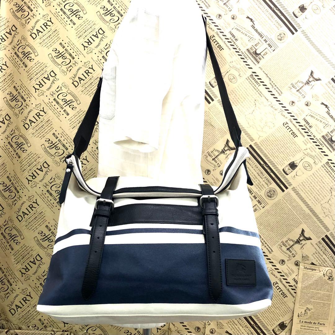 バーバリー ショルダー メッセンジャーバッグ キャンバス 旅行 FU167