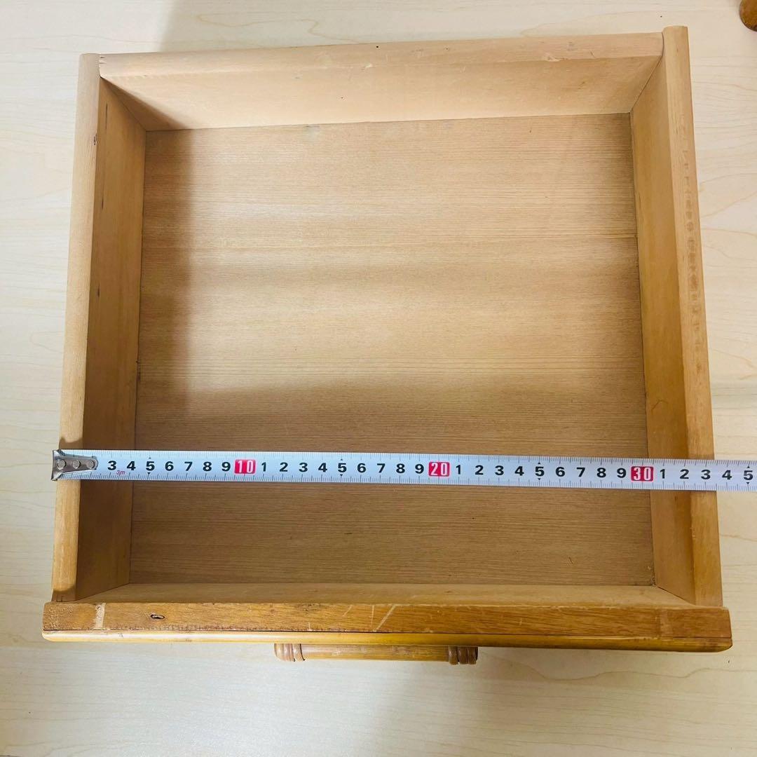 ラタン 籐家具 テレフォンチェア チェスト付き 引き出し チェア 椅子 電話台