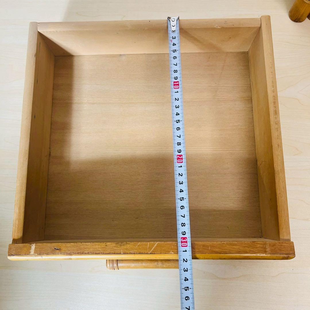 ラタン 籐家具 テレフォンチェア チェスト付き 引き出し チェア 椅子 電話台