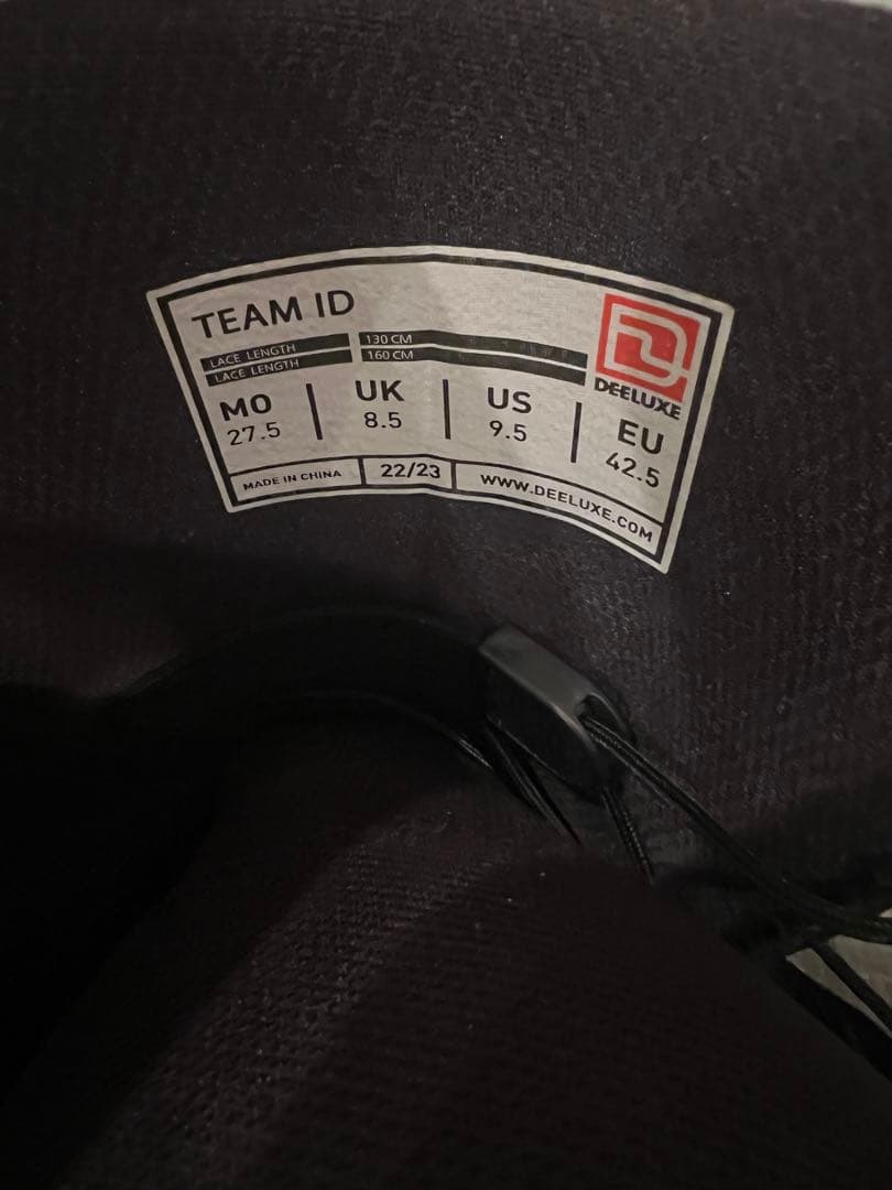 DEELUXE TEAM ID 22-23 ブラック スノーボードブーツ
