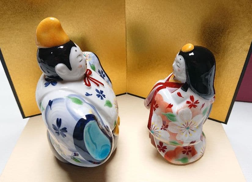 九谷焼 虚空蔵窯 雛人形 4寸 立雛