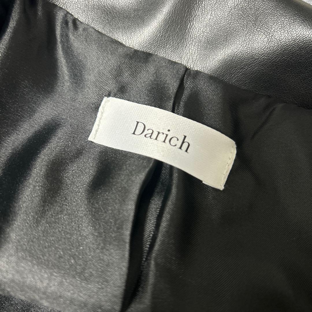 Darich ダーリッチ　ドロップショートライダースジャケット