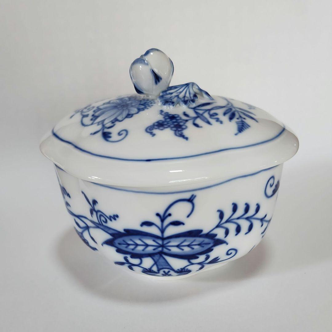 マイセン　ブルーオニオン　蓋つき　ポット　自宅展示品