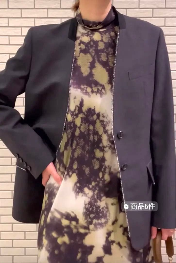 今期25冬新作未使用タグ付きDESPRESデプレノーカラージャケット