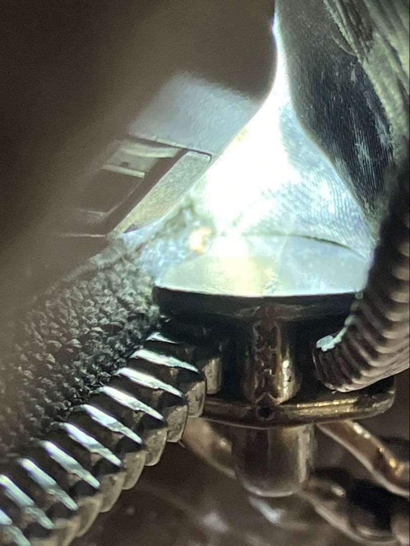 クロムハーツ　ウェーブウォレット　クロスボタン