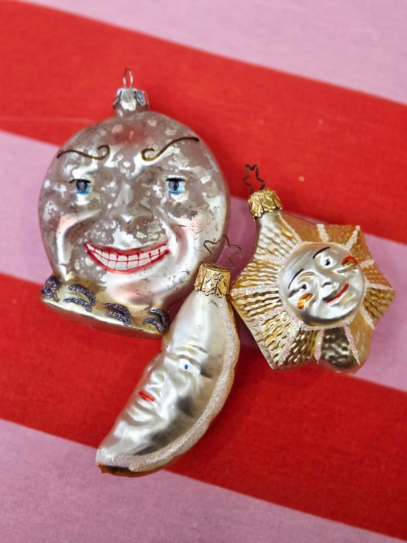 アスティエ&ヴィンテージ クリスマスオーナメント 3点セット