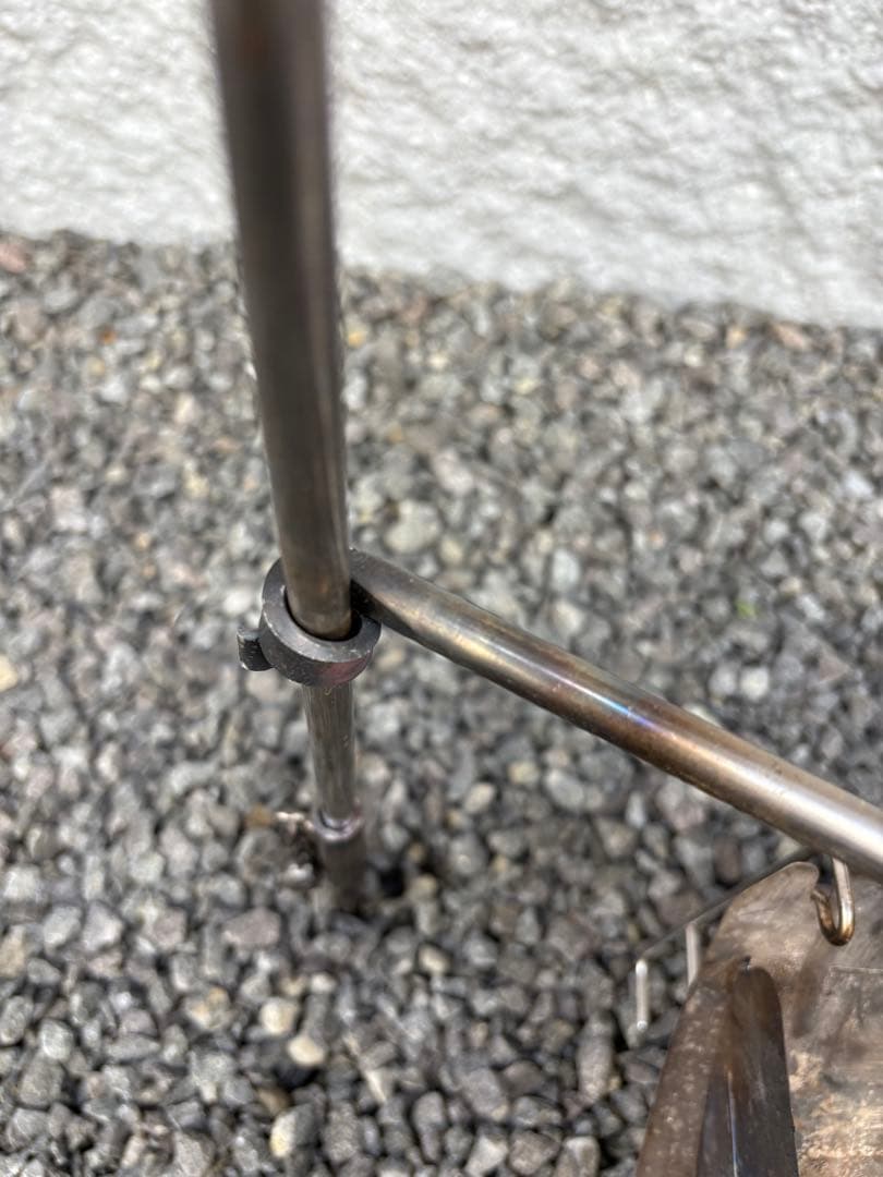 ハンドメイド　焚き火ハンガー　ファイヤーアンカー